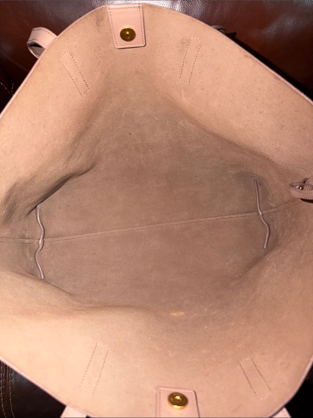 ‼️Authentic Saint Laurent YSL Leather Shopping Tote Shoulder Bag - Picture 12 of 14